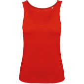 Ladies' organic tank top Inspire Fire Red XS