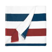 T1-Stripe Beach Towel Stripe - Navy Blue/Red