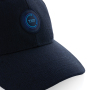 Impact 6 panel 280gr Recycled cotton cap with AWARE™ tracer, navy