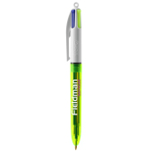 BIC® 4 Colours Fluo balpen 4 Colours Fluo ballpen LP clear yellow_UP white_RI black