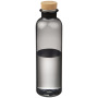 Sparrow 650 ml Tritan™ drinkfles met kurken dop - Transparant zwart