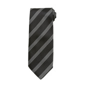Four Stripe Tie Black / Silver One Size