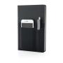 A5 Deluxe notebook with smart pockets, black