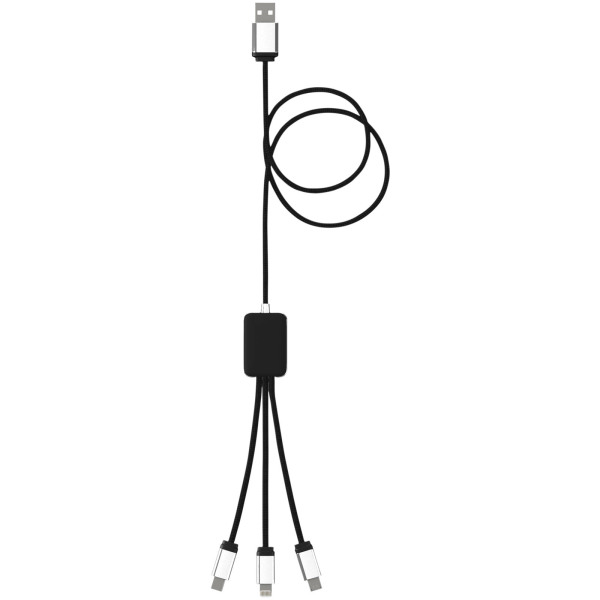 SCX.design C17 eenvoudig te gebruiken oplichtende kabel - Zwart/Blauw
