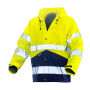 Jobman 1566 Hi-vis raincoat geel/navy xxl