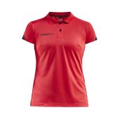 Craft Pro Control Impact polo wmn br.red/black xxl