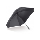 Deluxe vierkante paraplu met draaghoes 27” auto open - Zwart