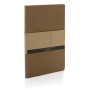 Salton A5 GRS gecertificeerd recycled papieren notitieboek, bruin