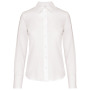 Dames non-iron blouse lange mouwen White 3XL