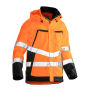 1283 Hi-vis shell jacket oranje/zwart xs
