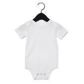 Bella Baby Jersey Short Sleeve Bodysuit, White, 12-18, Bella+Canvas