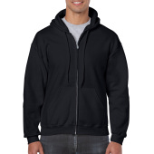 Gildan Sweater Hooded Full Zip HeavyBlend for him Black 5XL