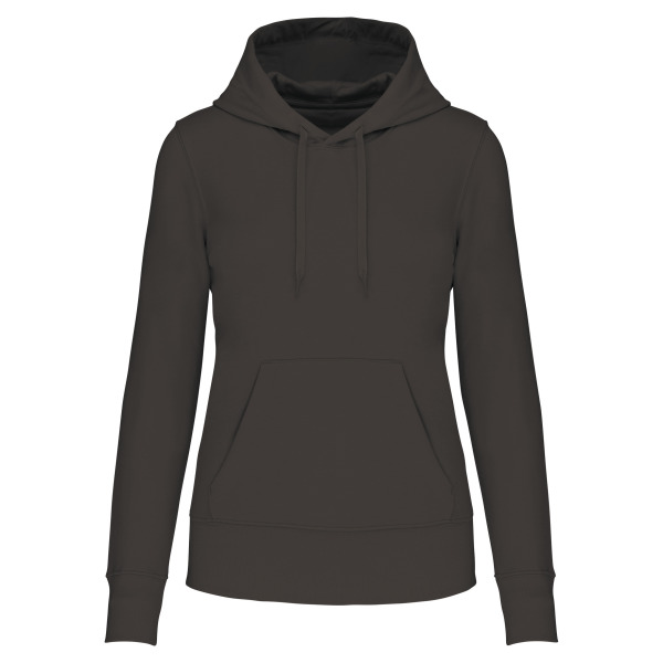 Ecologische damessweater met capuchon Dark Grey XL