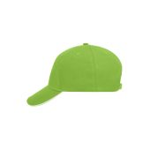 MB6526 5 Panel Sandwich Cap lime/wit one size