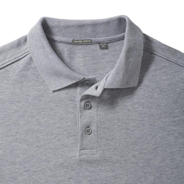 Men's Tailored Stretch Polo - Light Oxford