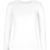 #E190 Ladies' T-shirt long sleeve White 3XL