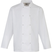 Long Sleeve Press Stud Chef's Jacket White XXL