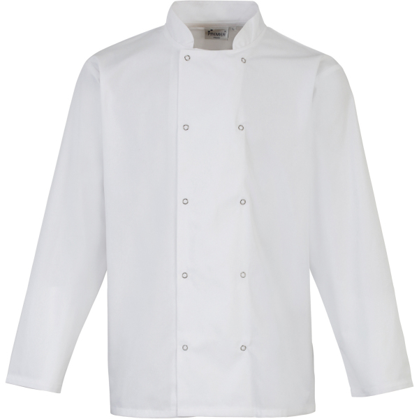 Long Sleeve Press Stud Chef's Jacket