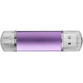 Aluminium On-the-Go (OTG) USB-stick - Magenta - 32GB