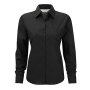 Ladies' LS Poplin Shirt - Black - M (38)