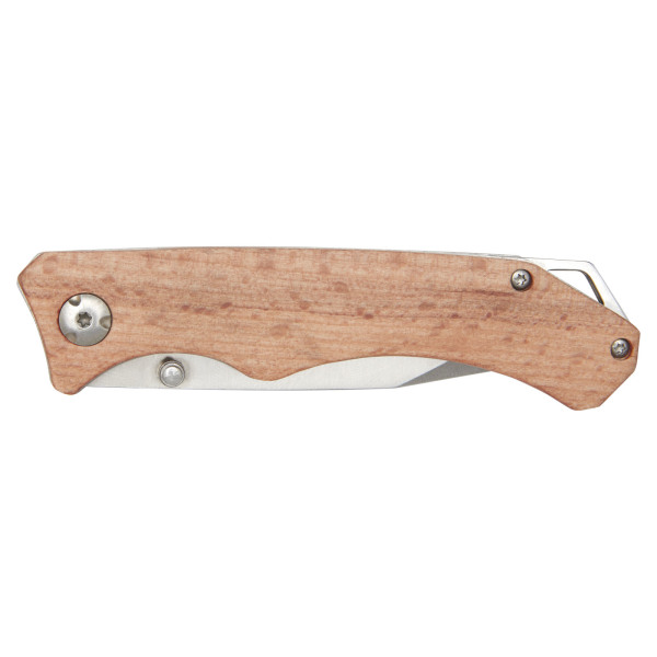 Dave pocket knife with belt clip - Wood
