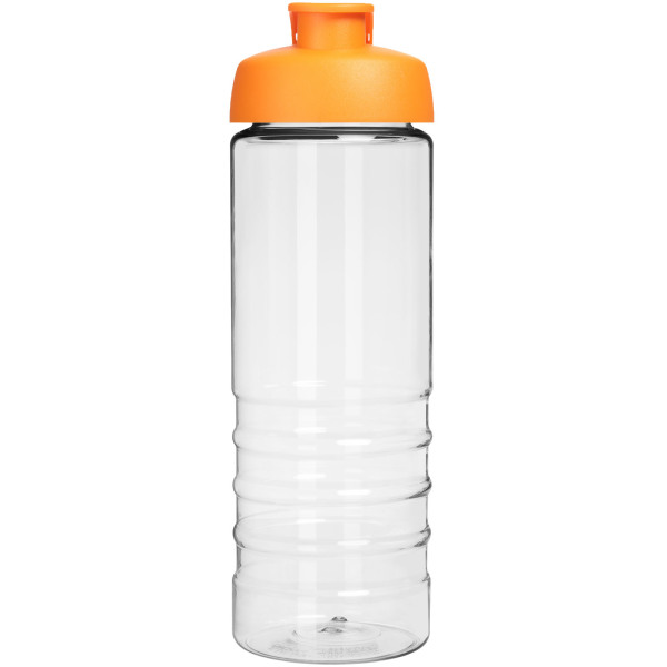 H2O Active® Treble 750 ml sportfles met kanteldeksel - Transparant/Oranje