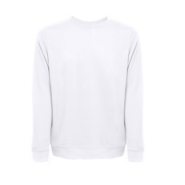 THC COLOMBO WH. Sweatshirt (unisex) in Italiaanse badstof zonder kaart. Witte kleur