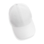 Impact 6 panel 280gr Recycled cotton cap with AWARE™ tracer, white