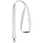Dylan katoenen lanyard met veiligheidssluiting - Wit