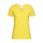 Classic-T V-Neck Women - Yellow - XL
