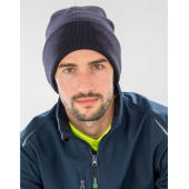 Recycled Woolly Ski Hat - Black - One Size