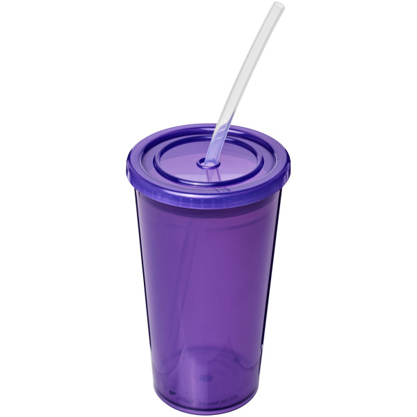 Stadium 350 ml double-walled cup - Purple