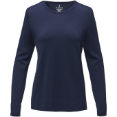 Merrit dames pullover met ronde hals - Navy - XS