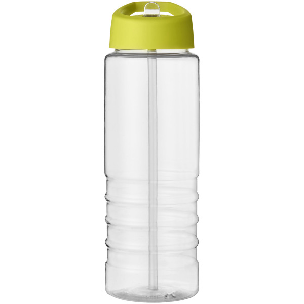 H2O Active® Treble 750 ml spout lid sport bottle - Transparent/Lime