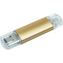 Aluminium On-the-Go (OTG) USB-stick - Goud - 64GB