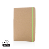 A5 recycled kraft notitieboek, groen