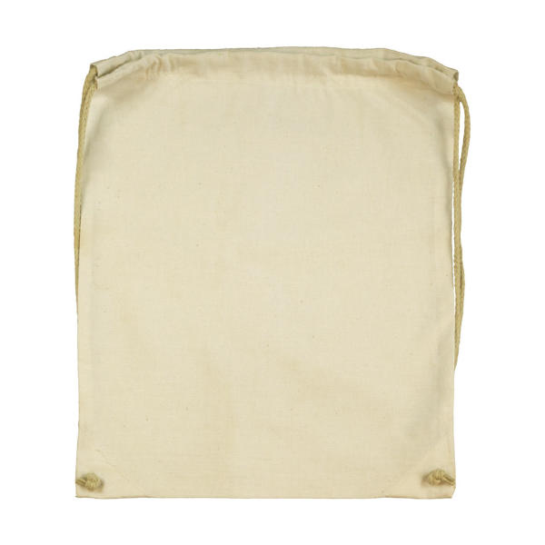 Cotton Drawstring Backpack - Natural