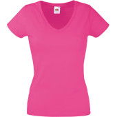 Lady-fit Valueweight V-neck T (61-398-0) Fuchsia S