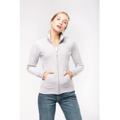 Damessweater met rits White XXL