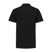 L&S Polo Basic Mix SS for him black 4XL