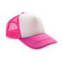 Detroit ½ Mesh Truckers Cap - Super Pink/White - One Size