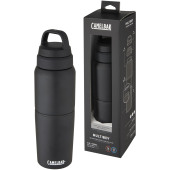 CamelBak® MultiBev vakuumisoleret 500 ml flaske i rustfrit stål samt kop på 350 ml - Ensfarvet sort
