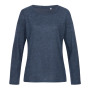 Stedman Sweater Knit Melange for her marina blue melange L
