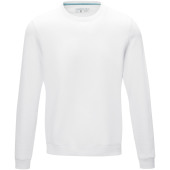 Jasper GOTS økologisk sweater med rund hals til mænd fremstillet af genanvendt materiale - Hvid - 3XL
