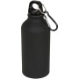 Oregon 400 ml matte water bottle with carabiner - Solid black