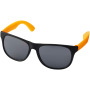 Retro tweekleurige zonnebril - Neonoranje/Zwart