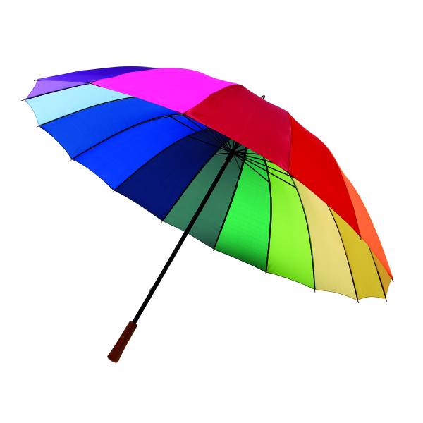 Golfparaplu in regenboogkleuren RAINBOW SKY