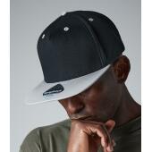 5 Panel Contrast Snapback, Black/Classic Red, ONE, Beechfield