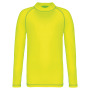 Technisch kinder-T-shirt met lange mouwen en anti-UV-bescherming Fluorescent Yellow 4/6 jaar