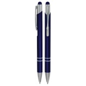Aluminium Touch pen Stylus navy blauw